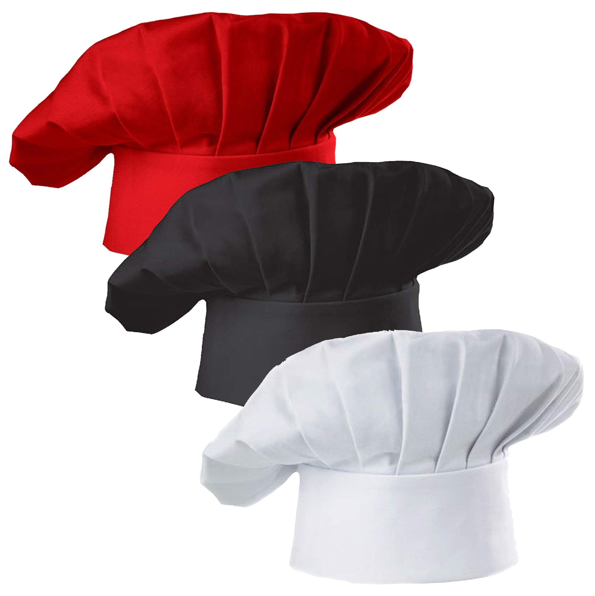 Women Kitchen Accessories - Set van 3 stuks volwassen koksmutsen,
