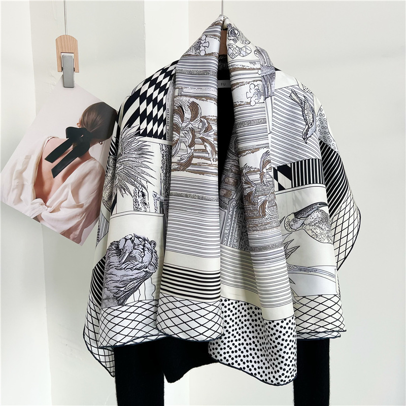 Accessories Brand For Women - Grote zijden sjaals Merken Designer Handgerolde