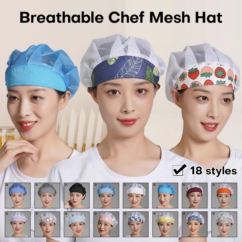 Women Kitchen Accessories - Mannen Vrouwen Koksmuts Stofdicht Koken Cap
