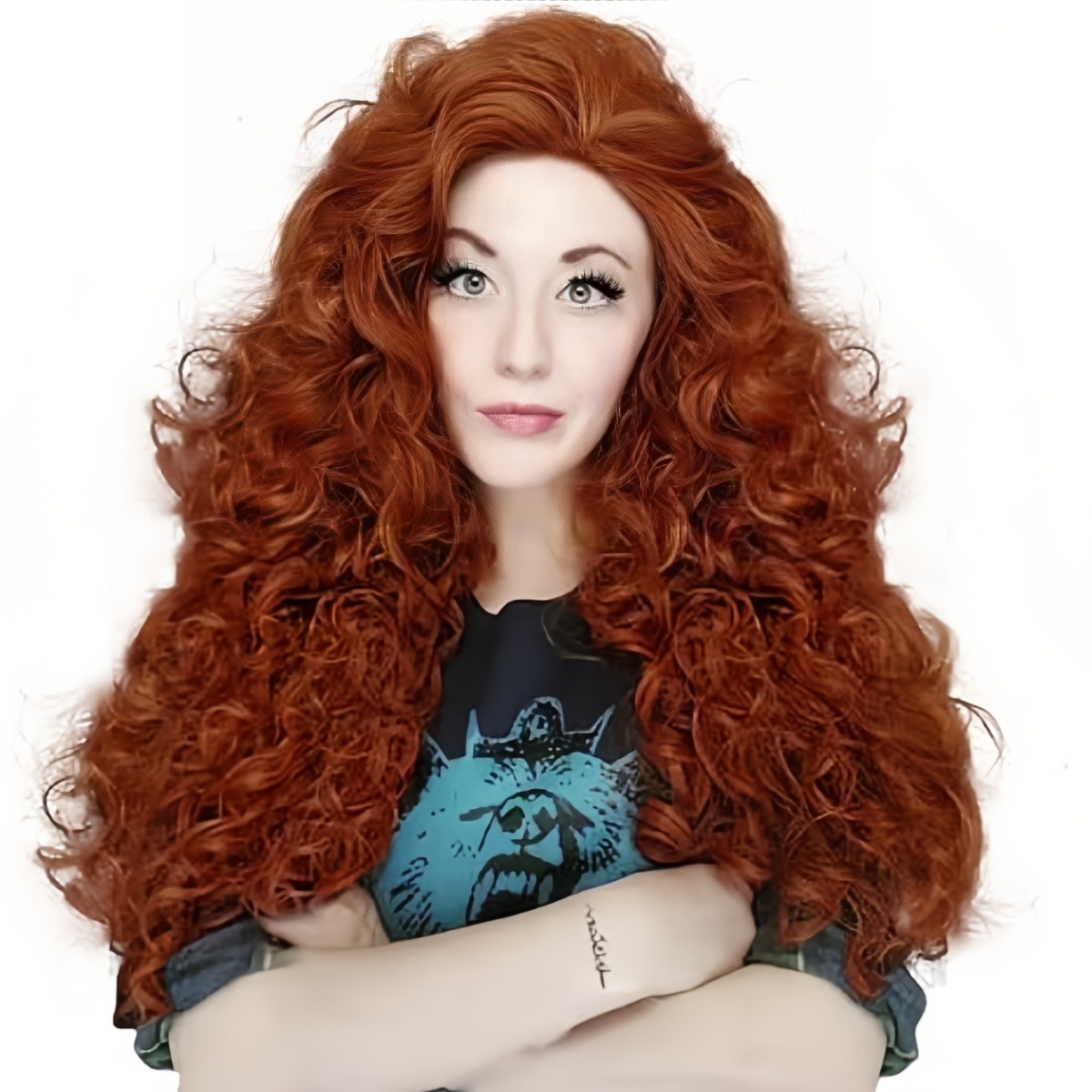 Accessories Brand For Women - Anxin Brand Synthetische Haarwerk: Roodbruin, dik,