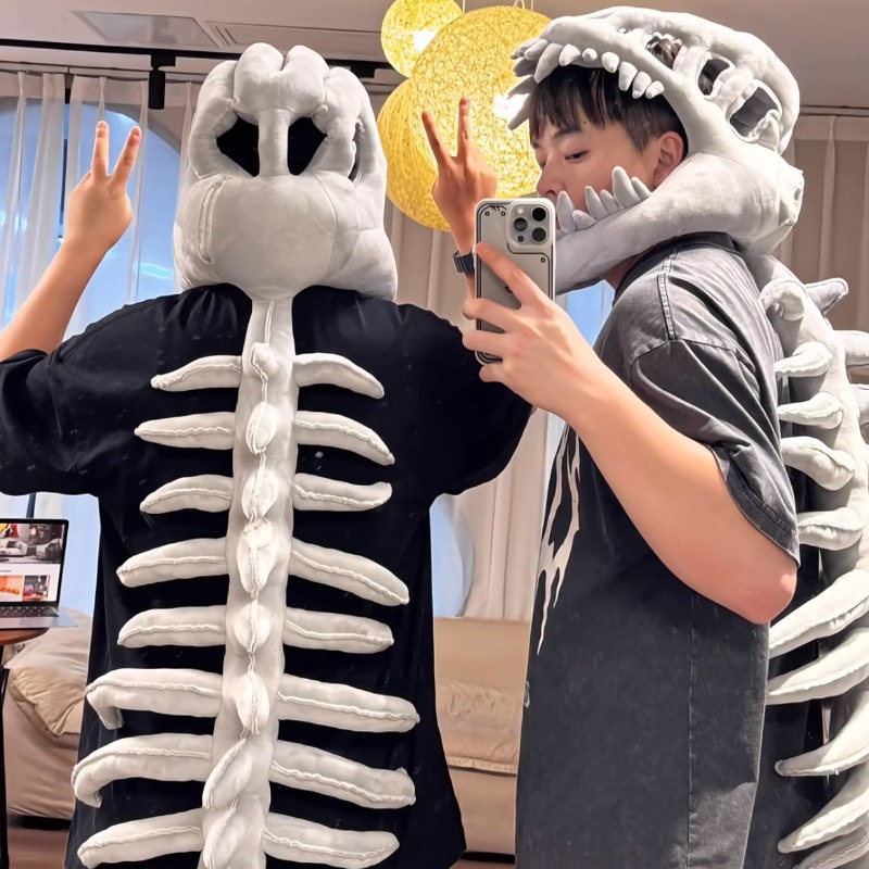 Women'S Accessories Clothing - Dinosaurus skelet cosplay kostuum 3D schattige