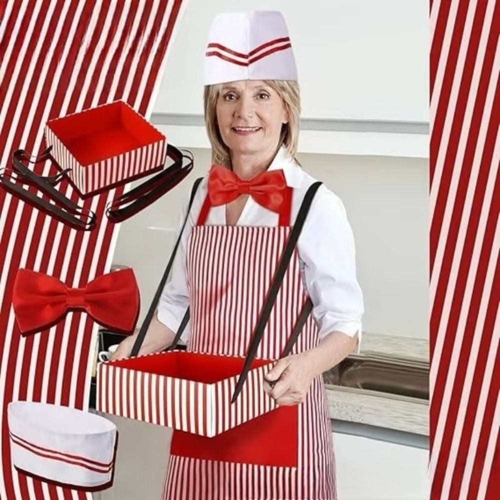 Women Kitchen Accessories - Carnaval Circus Ober Cosplay Schort met