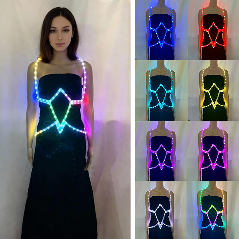 Women Accessories App - Gloeiende kleurrijke riem voor unisex man