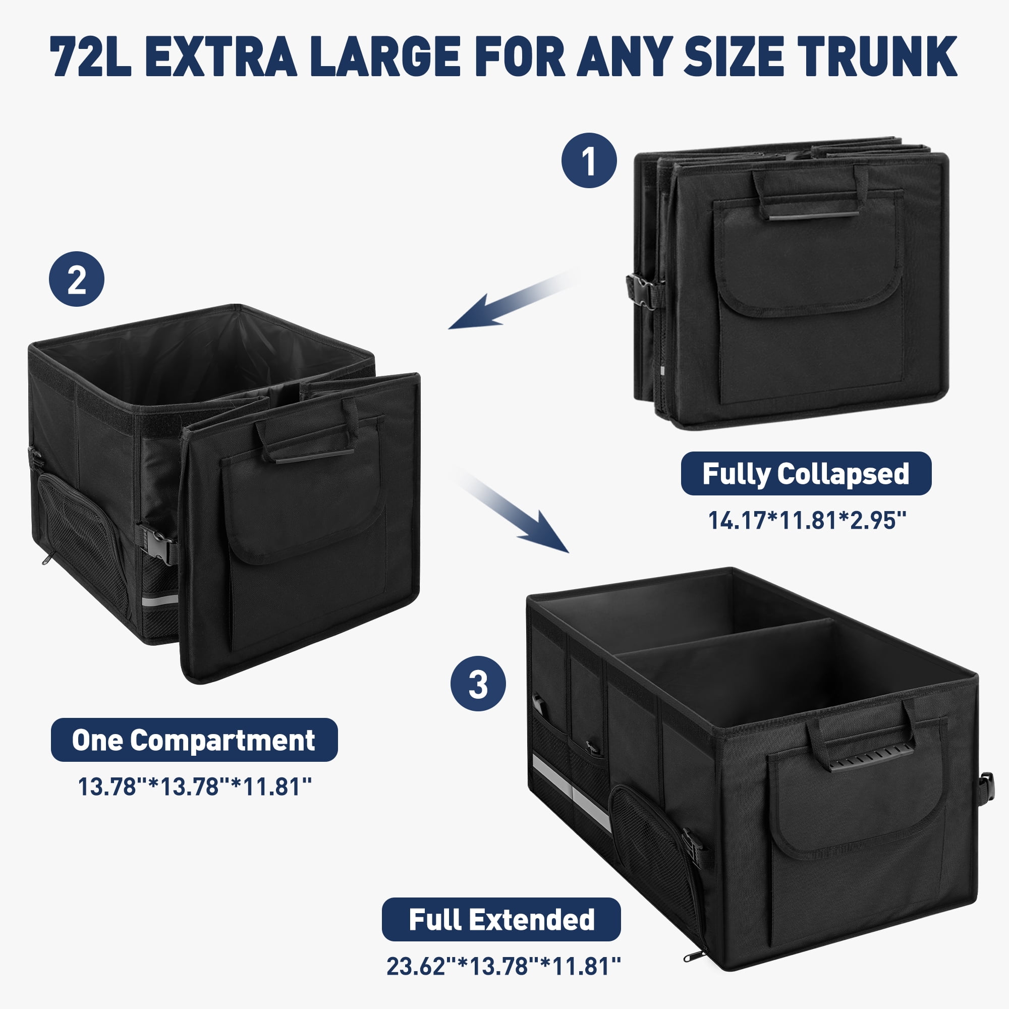 72L Opvouwbare kofferbakorgani - Women'S Jeep Accessories recensie en prijs