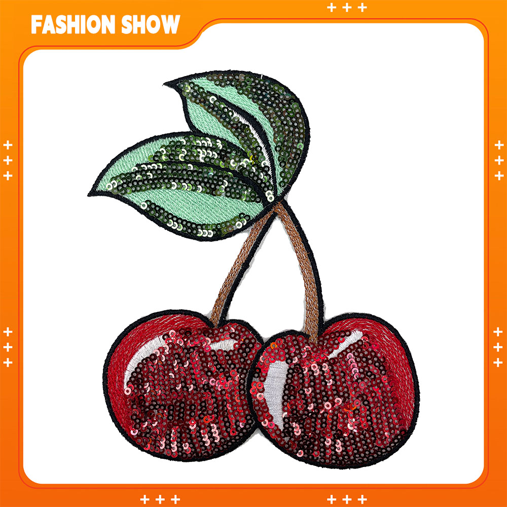 Pailletten kersenborduurpatch, - Accessories Brand For Women recensie en prijs